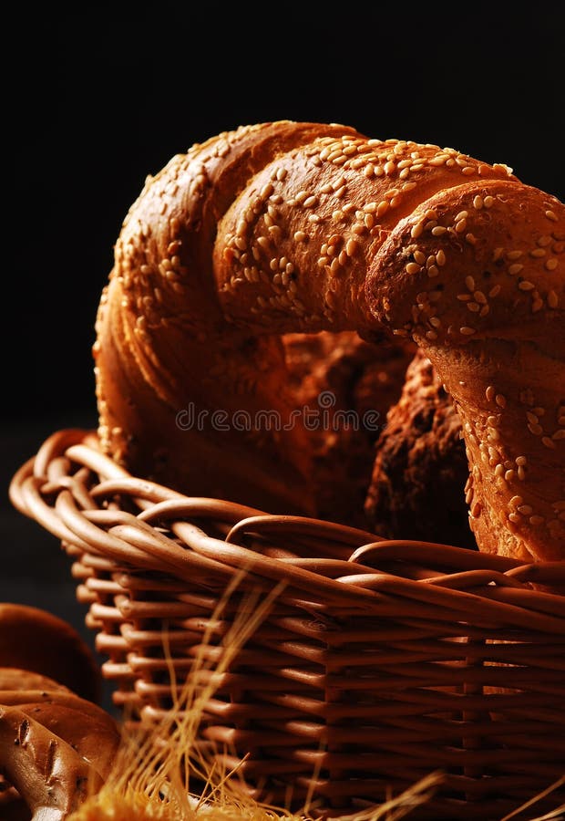 Bread, grain and ears stock image. Image of portion, cook 28485987