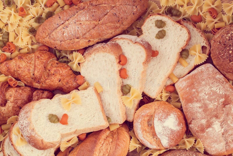 Carbohydrate Bread and Pasta Stock Image Image of meal, healthy