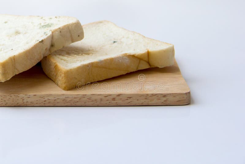 Bread that Has Expired on Wooden Background Stock Image Image of