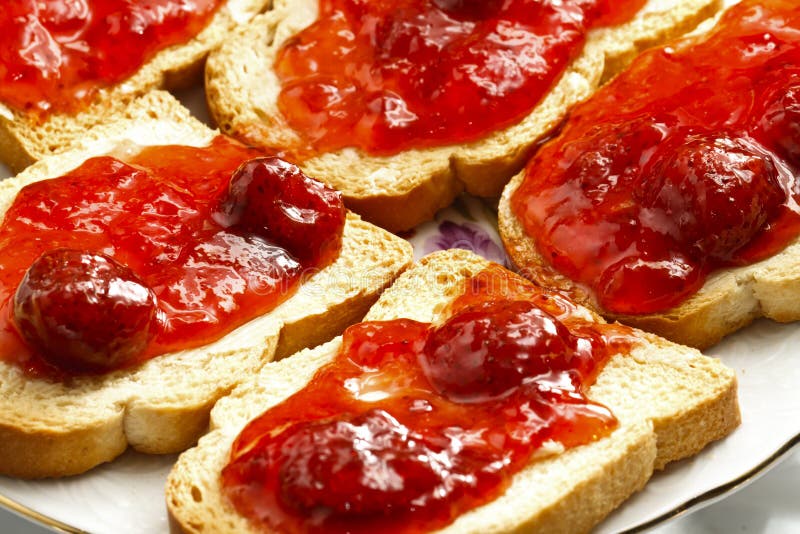 Bread and Jam stock image. Image of fruit, crispbread 19317623