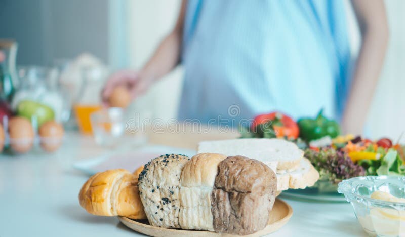 Bread in the kitchen royalty free stock photography Bread in the kitchen royalty free stock photography