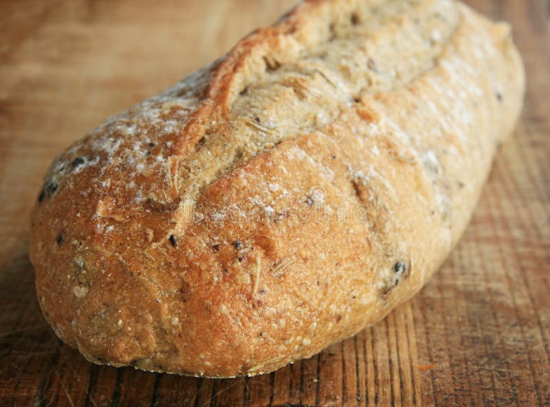 Bread loaf stock image. Image of loaf, wooden, french 6993123