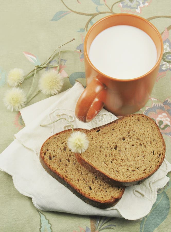BREAD and MILK stock image. Image of bread, fresh, dandelion 24990869