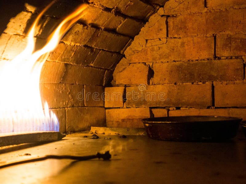 Bread or Pizza Oven, a Traditional Brick Oven for Cooking and Baking