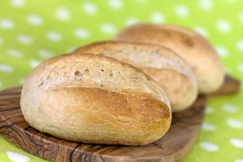 Bread rolls, on the cutting board