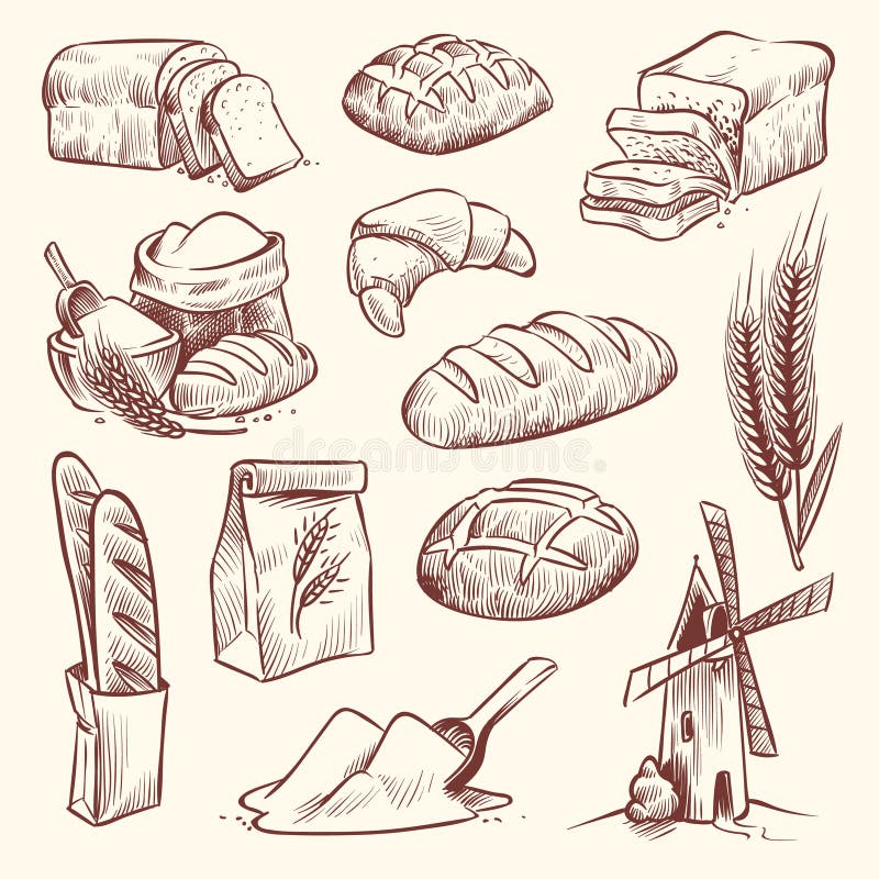 Bread / Drawing / Easy Illustration - Stock Illustration [18780554] - PIXTA
