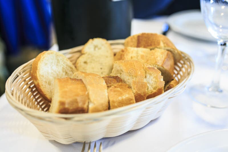 Restaurant Bread Serving Hospitality Basket Stock Photo Image of free