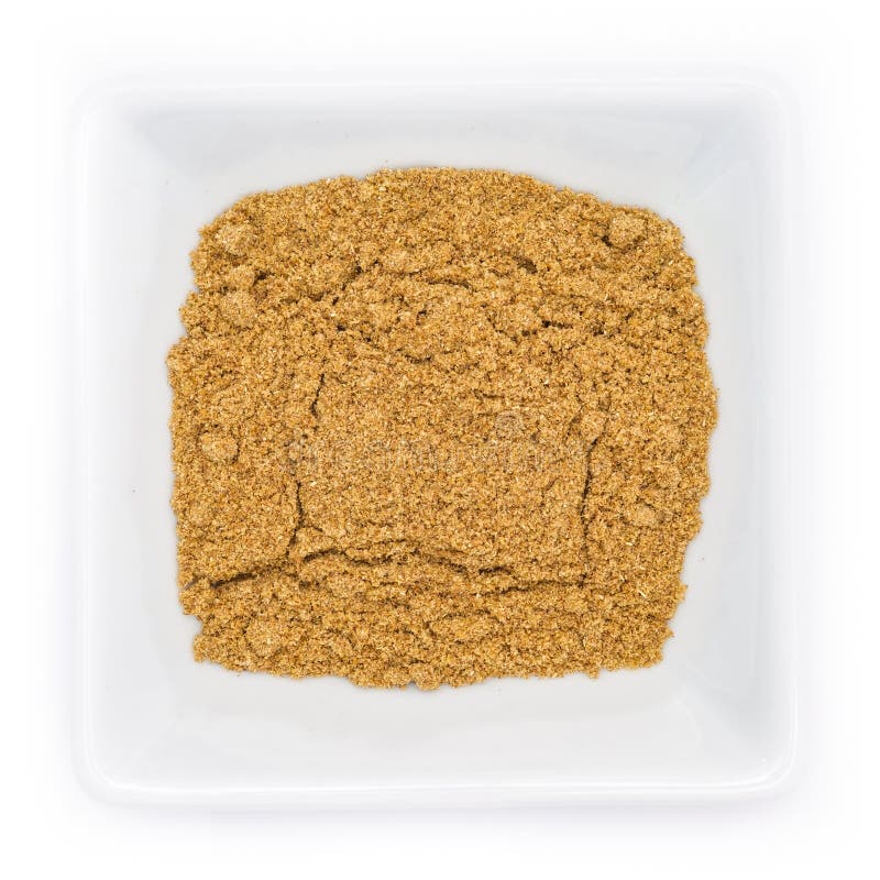 Bread spice mix in a white bowl stock photo Bread spice mix in a white bowl stock photo