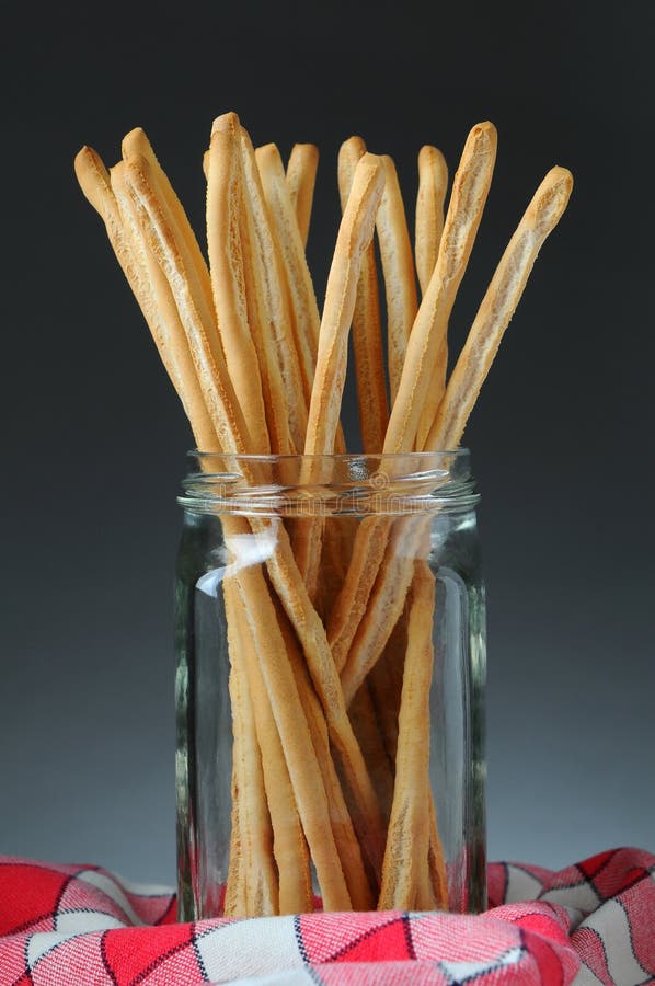 Bread Sticks in Jar stock photo. Image of sticks, baked 29374854