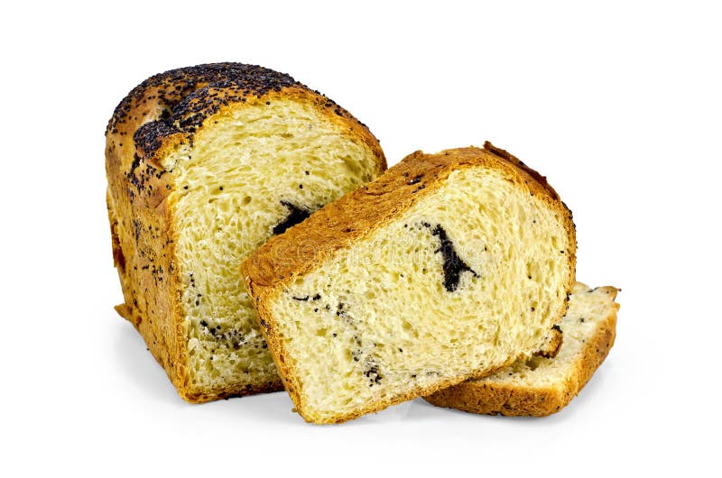 Bread sweet with poppy seeds