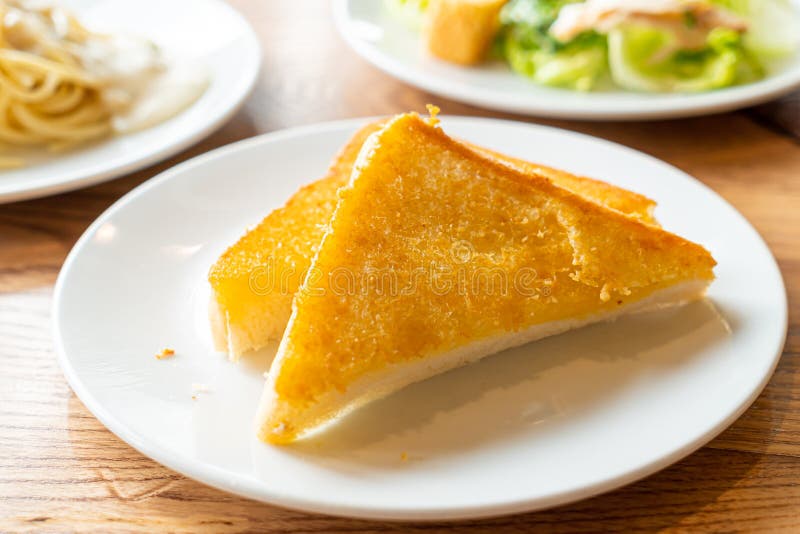 Bread toast with butter stock photo. Image of gourmet 158227962