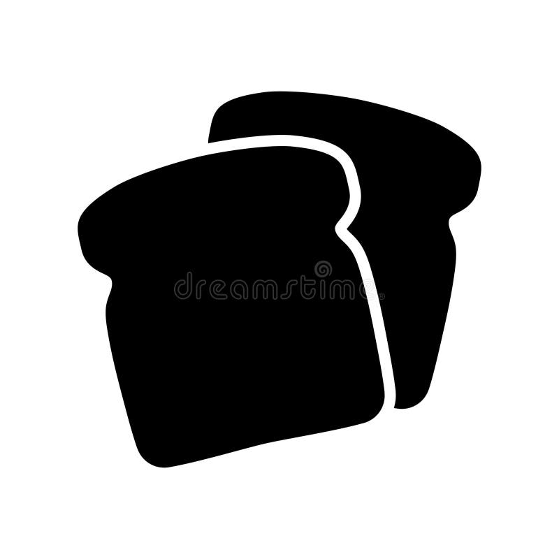 Bread Toast for Sandwich. Slices of Toast. Breakfast Stock Illustration