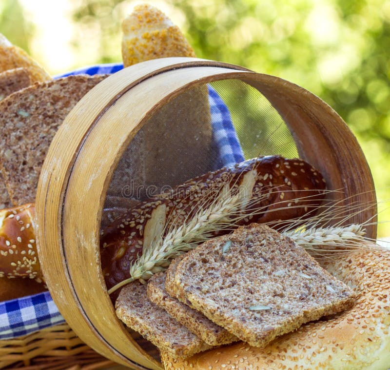 Bread and various pastry