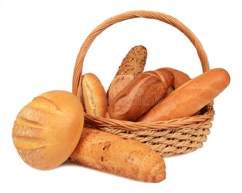 Bread in a wicker basket