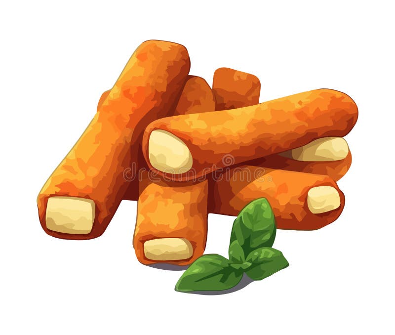 Fast Food Mozzarella Sticks Stock Illustrations 30 Fast Food