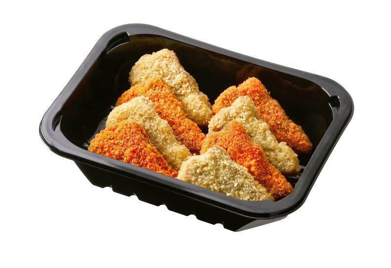 Breaded Chicken Nuggets in Plastic Tray Isolated Stock Image Image of food, cuisine 241490561