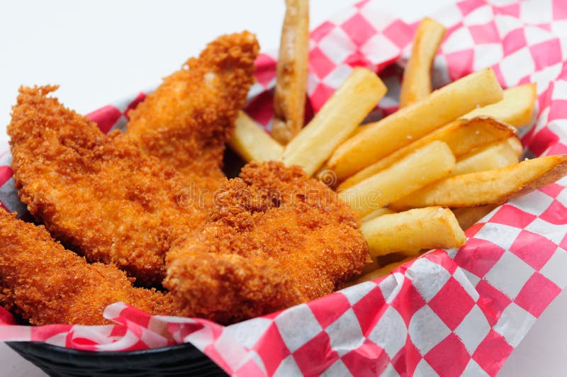 Breaded chicken strips stock image. Image of grease, appetizers - 36307757