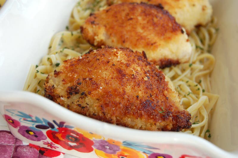 Breaded Chicken Thighs stock image. Image of delicious 100004273