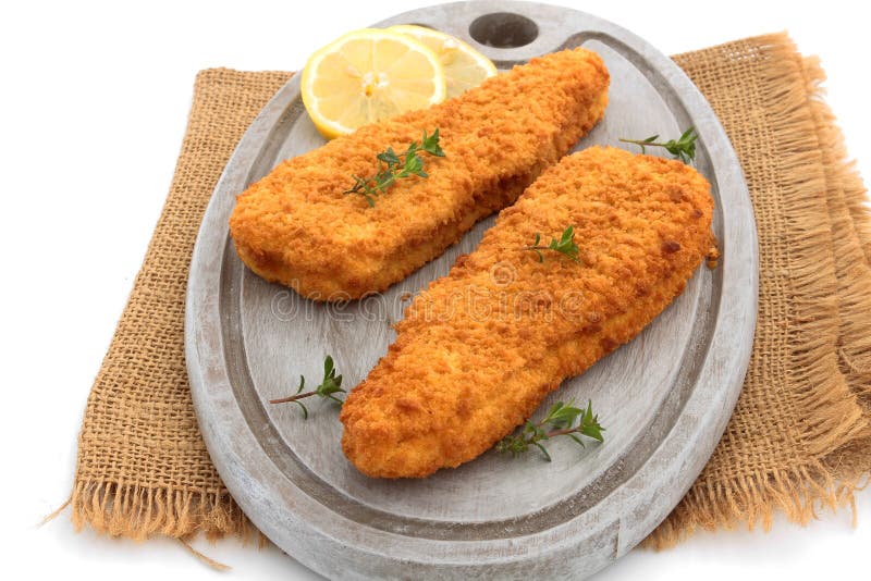 Breaded fish stock photo. Image of fried, meal, battered 90201356