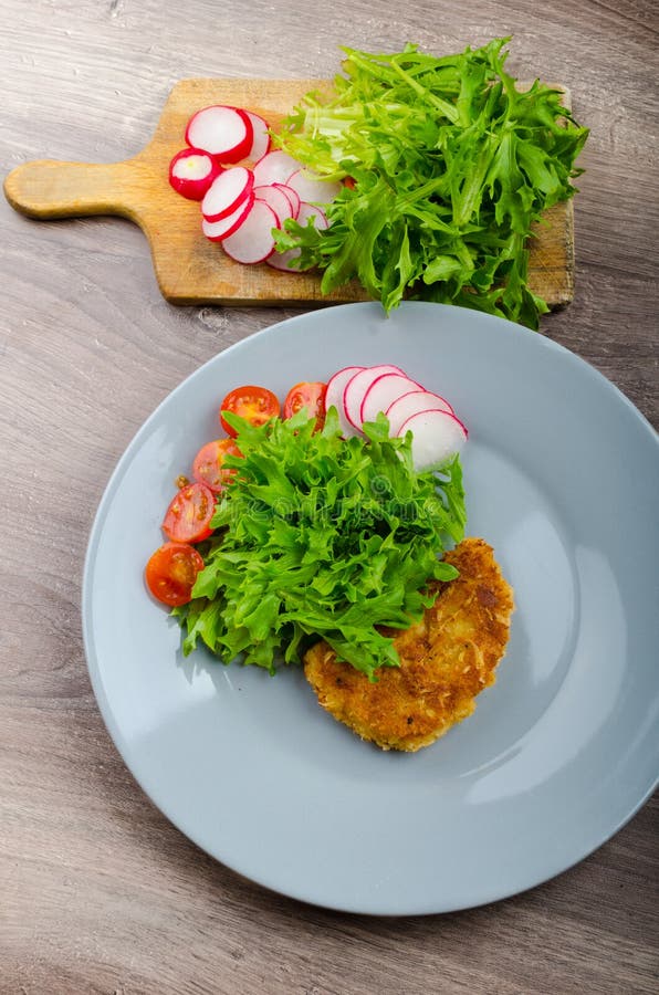 Breaded Pork Chops in Parmesan Cheese Stock Photo Image of fried