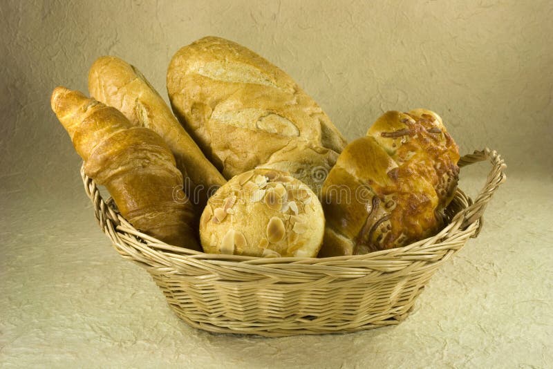 Basket of bread stock image. Image of gastronomy, delicious 1766189