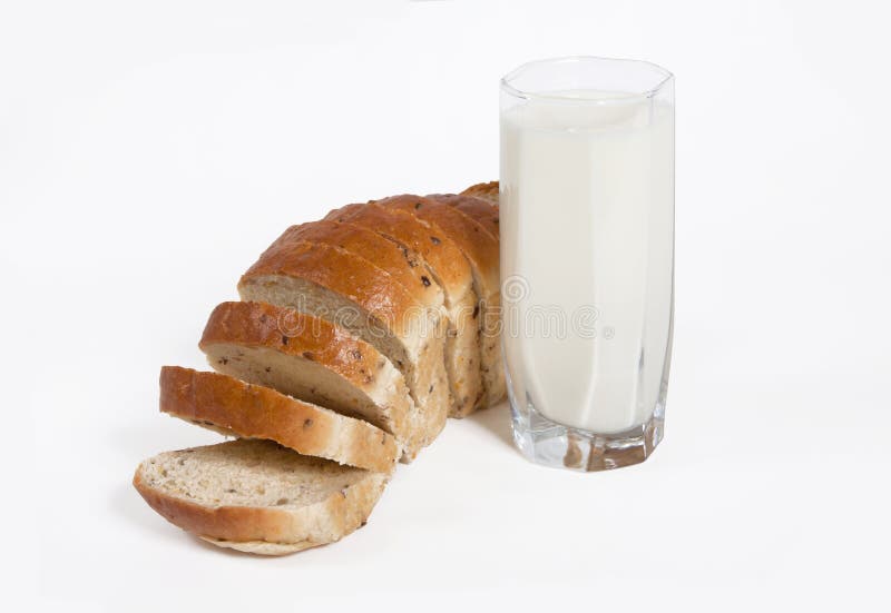 Breads with milk stock image. Image of freshness, background 22400143