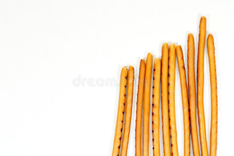 Breadsticks Isolated on White Stock Photo Image of crust, gourmet
