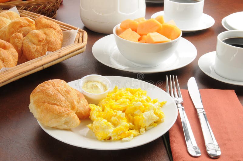 Rich Breakfast Buffet Table Stock Photo - Image of assortment, table ...