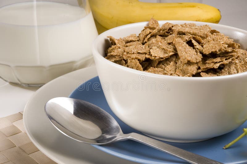 Breakfast Bran Flakes stock photo. Image of food, honey 1155398