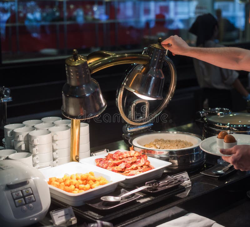 Breakfast Buffet in Luxury Hotel Stock Photo - Image of banquet