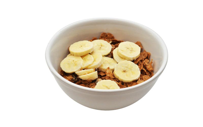 Breakfast Cereal with Banana Stock Photo - Image of health, fruit: 19819728