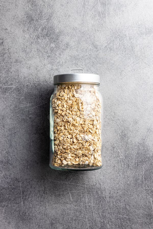 Breakfast Cereals. Uncooked Oatmeal Stock Photo Image of flakes, food