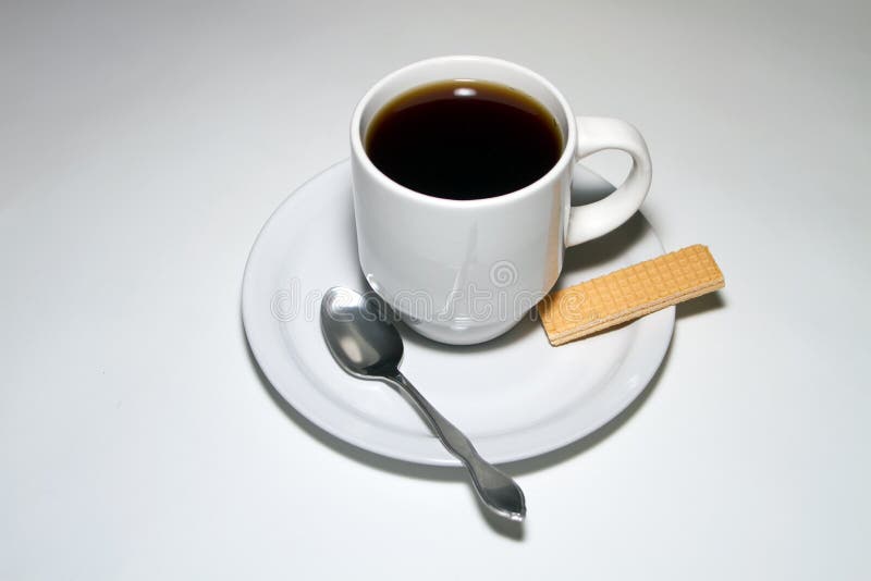 Breakfast Coffee and a Sugar Wafer