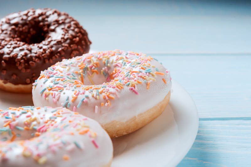Breakfast for Friends, Donuts in a Box Stock Image Image of group