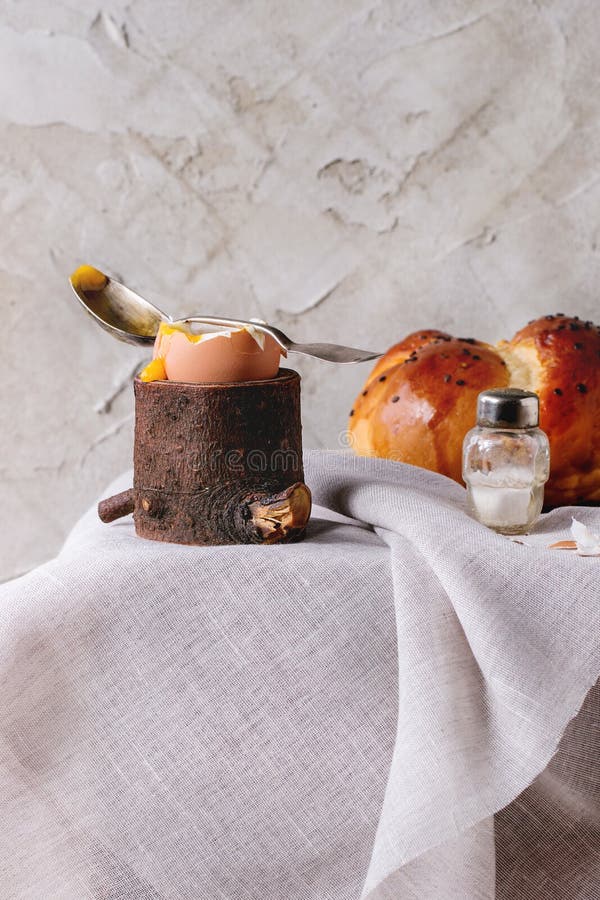 Breakfast with Egg and Bread Stock Photo - Image of food, cracked: 61688588