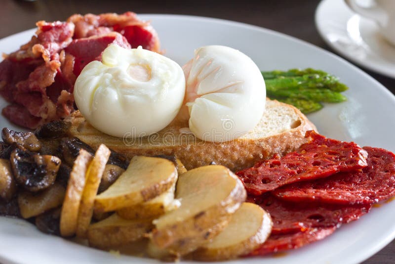 Breakfast go Spanish stock photo. Image of meal, salami 30409278
