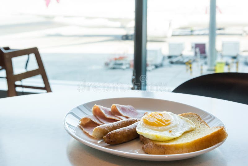 Breakfast at International Airport. Stock Image Image of breakfast, energy 85118015
