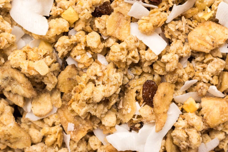 Breakfast Muesli stock photo. Image of grains, macro 40144130