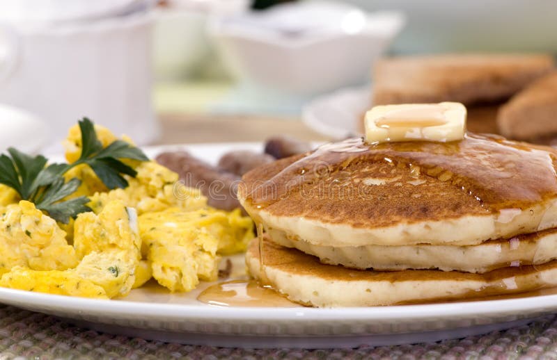 Breakfast Pancakes stock photos