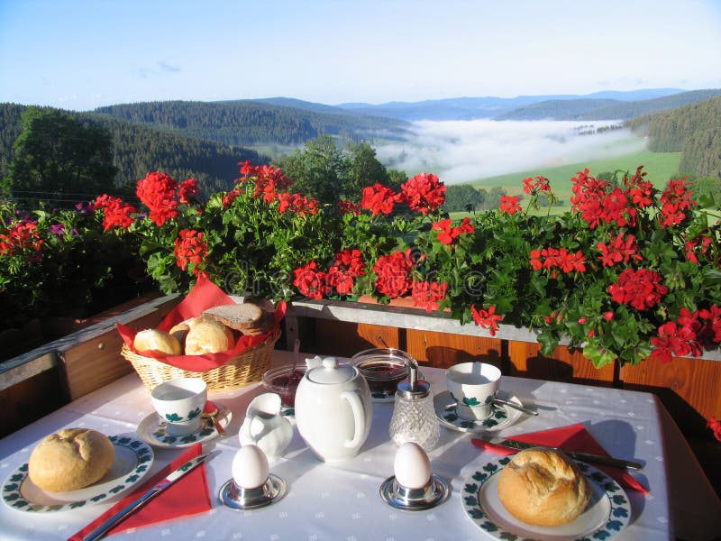 Breakfast in paradise stock photos Breakfast in paradise stock photos