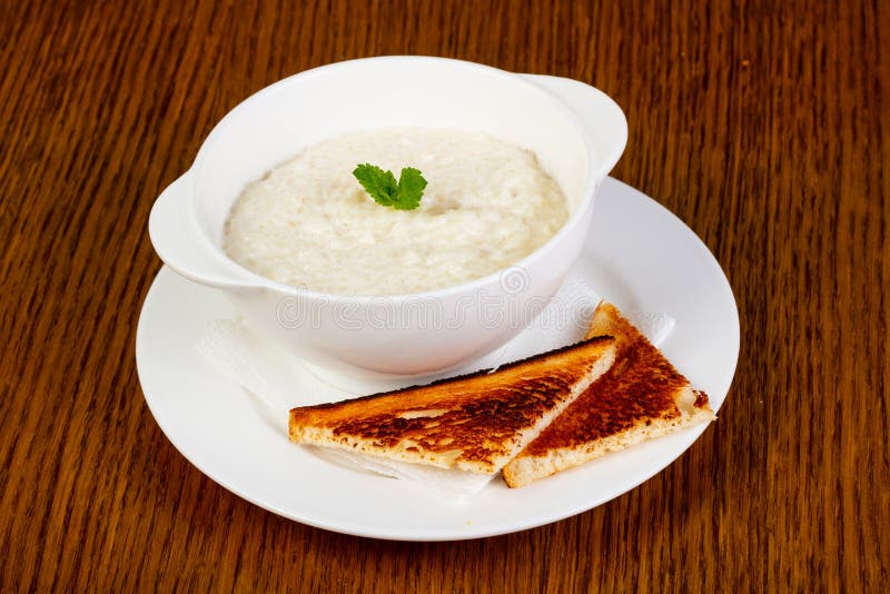 Breakfast rice porridge stock image. Image of isolated 124963881