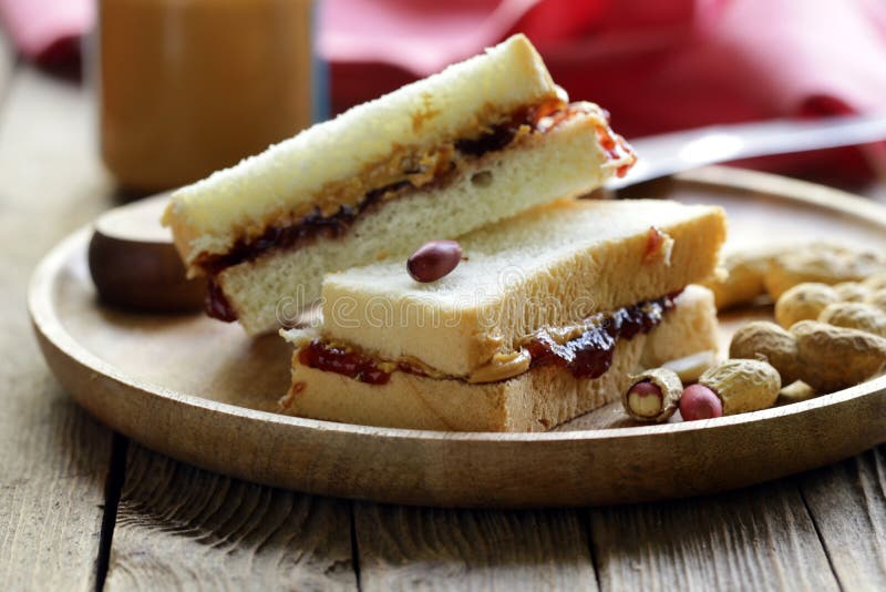 Breakfast Sandwiches with Jam Stock Image Image of toast, food 229420665