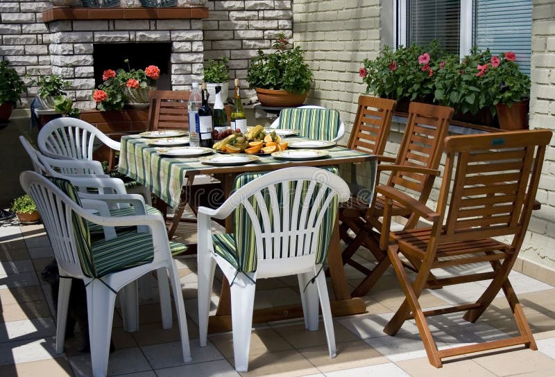 Breakfast on a terrace