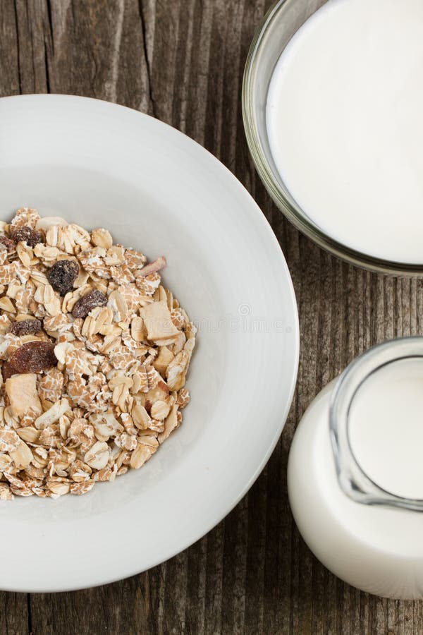 Breakfast with Yoghurt and Muesli Stock Photo Image of energy