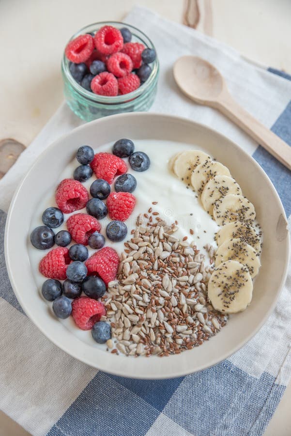 Breakfast with Yogurt, Granola and Berries Stock Image Image of muesli, eating 93794667