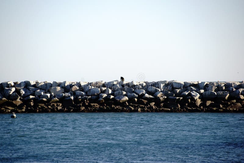 Breakwater Dana Point stock photo. Image of states, mole 71326236