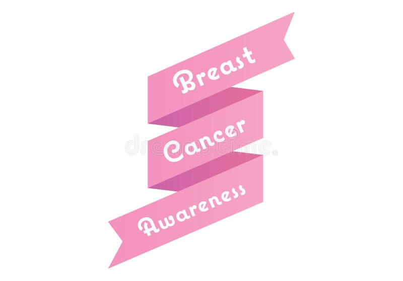 Breast cancer awareness message in pink royalty free illustration Breast cancer awareness message in pink royalty free illustration