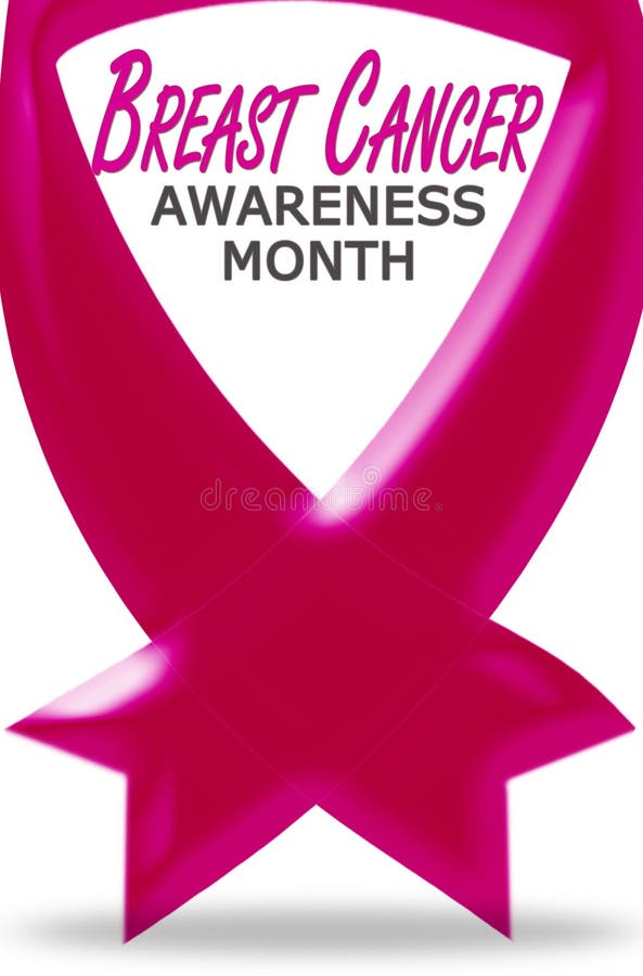 Breast Cancer awareness month pink ribbon isolated royalty free illustration Breast Cancer awareness month pink ribbon isolated royalty free illustration