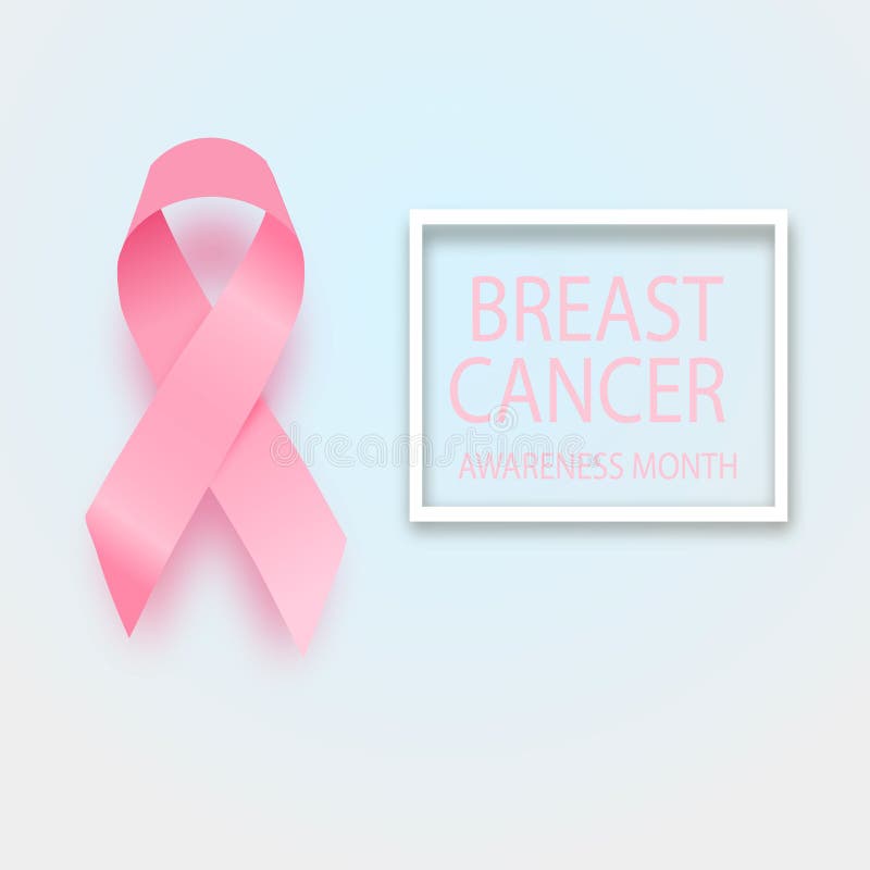 Breast Cancer Awareness Ribbon. Vector design and royalty free illustration Breast Cancer Awareness Ribbon. Vector design and royalty free illustration