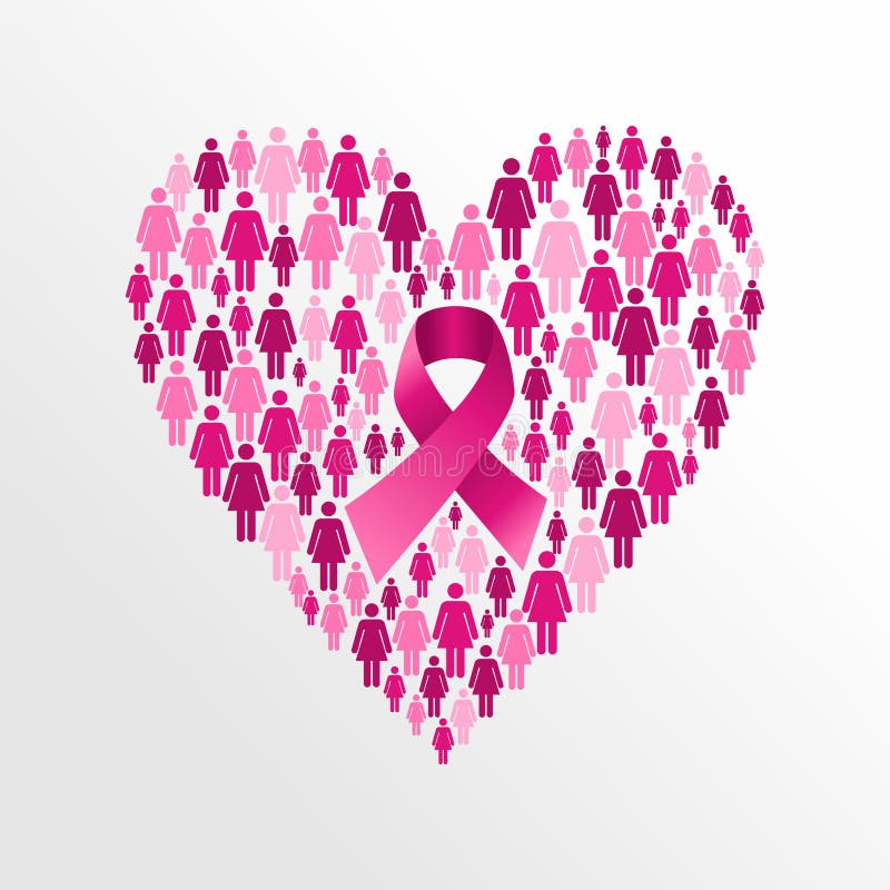 picture Breast Cancer Ribbon Heart breast cancer awareness ribbon women